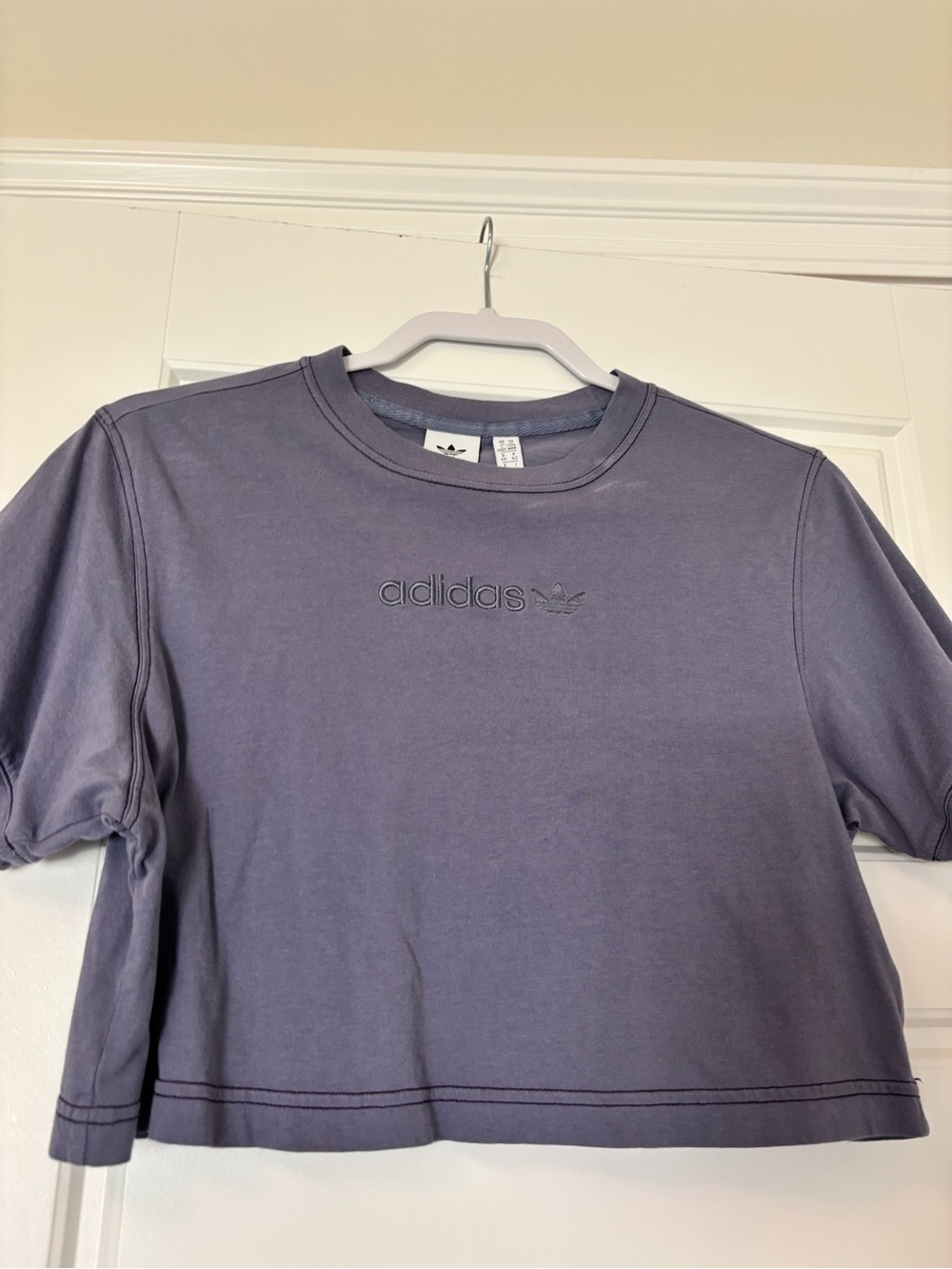 adidas Lavender Grey Crewneck Tee